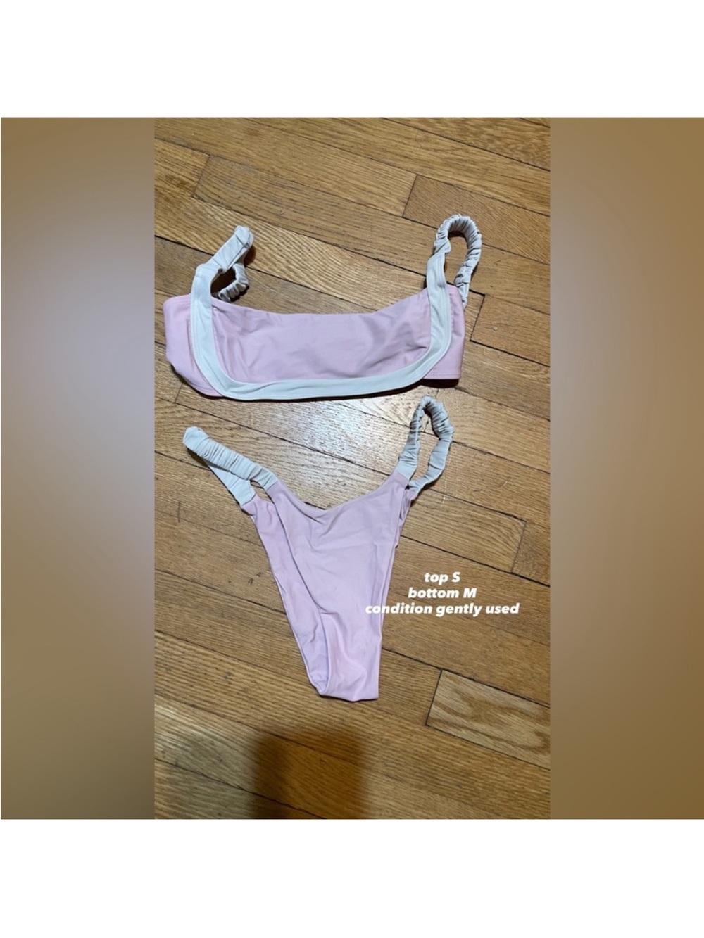 Strawberry Milk Mob Pink and White Bikini Set